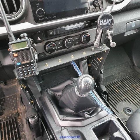 2016-2021 3rd Gen Toyota Tacoma Center Console Molle Storage Panel