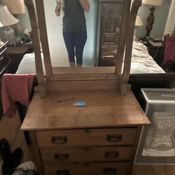Antique dresser with mirror