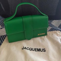 Jacquemus Le Bambino Green Leather Handbag