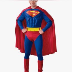 Superman Adult Halloween Costume with Cape