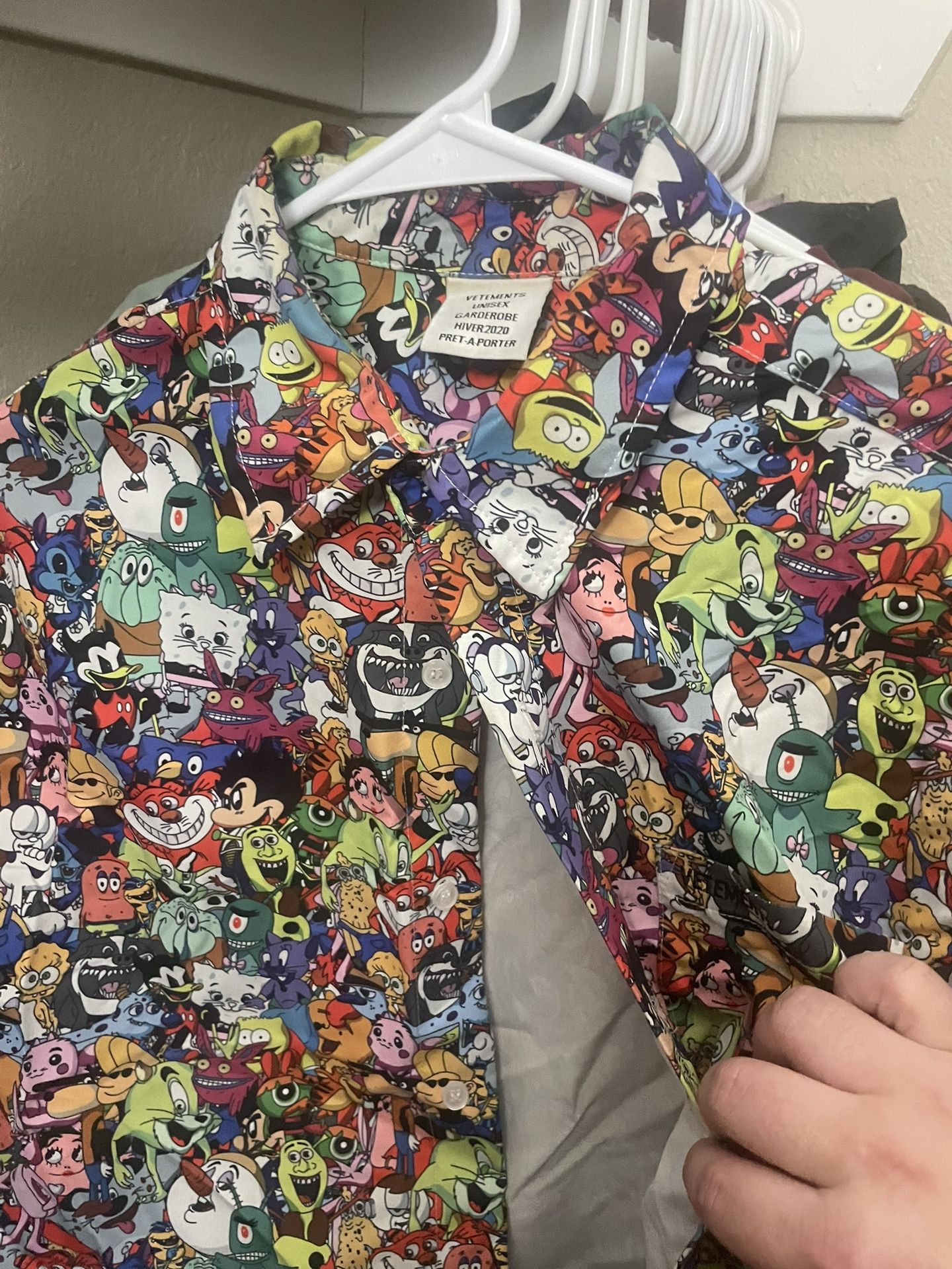 Vetements cartoon Button Up Shirt