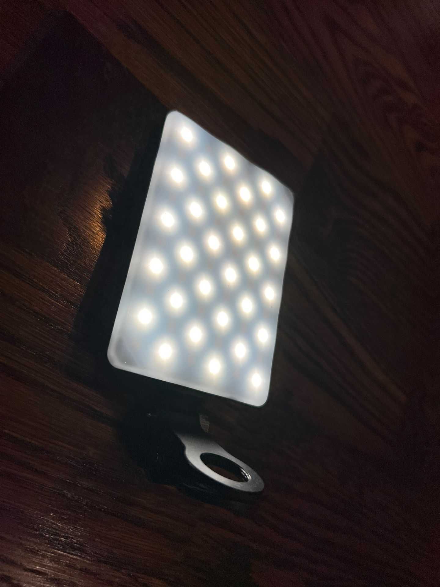 Newmowa 60 LED High Power Rechargeable Clip Fill Video Light with Front & Back Clip, Adjusted 3 Light Modes for Phone, iPhone, Android, iPad, Laptop,