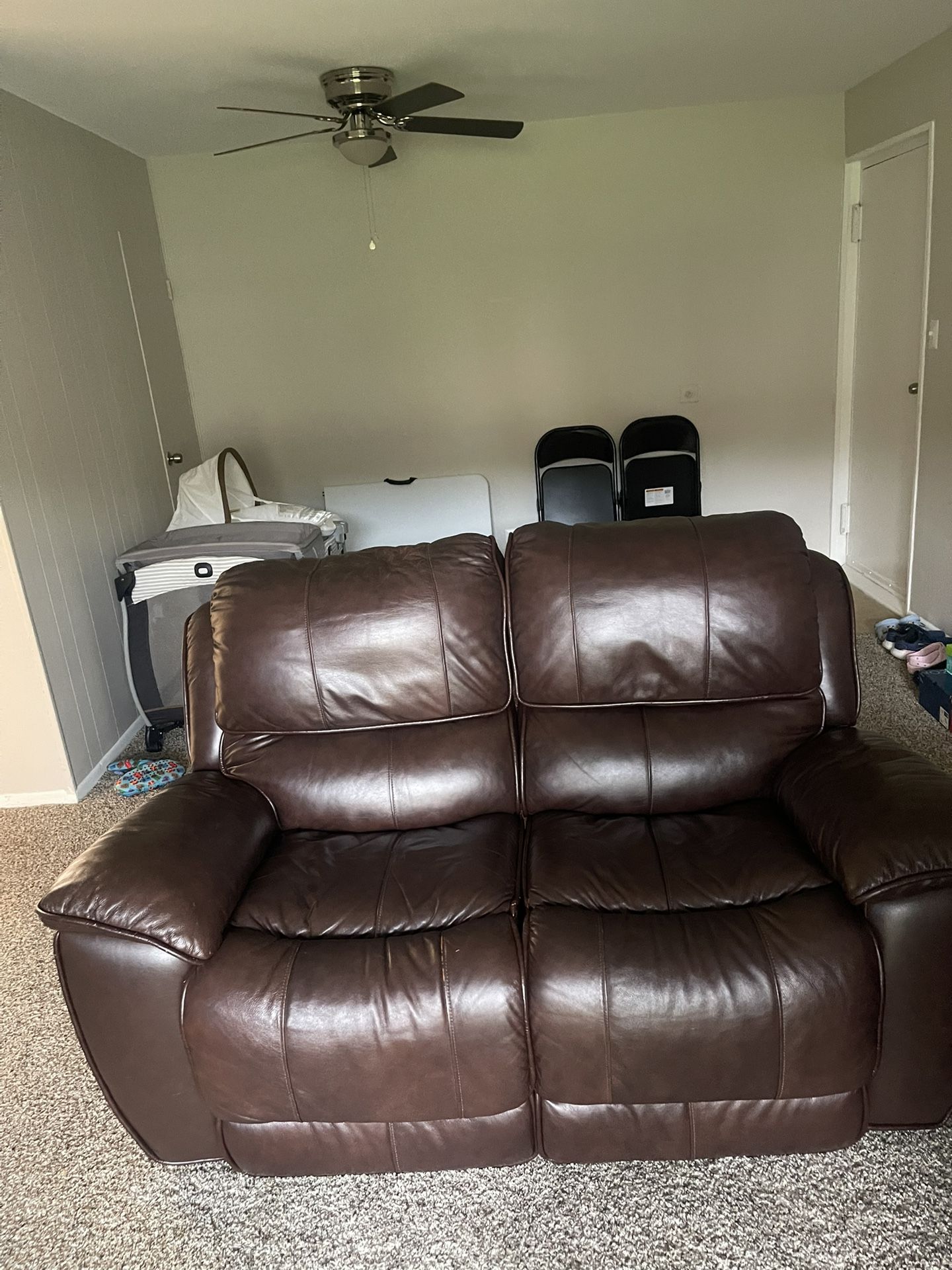 Reclining Leather Sofa
