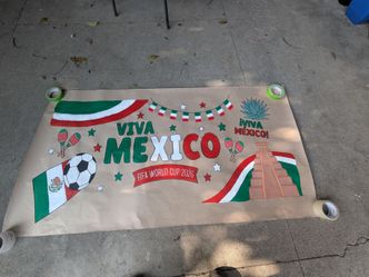 FIFA Mexico Hand Painted Banner