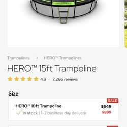 Used 15ft Jumpflex Trampoline 