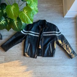 Black Leather Biker Jacket