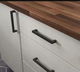 Liberty 6 5/16" Modern Square Bar Drawer Pulls Matte Black Box of 12 (4 boxes available $40 ea) #485