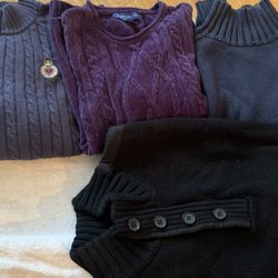 4 Sweaters Size Large