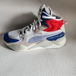 Mens Puma Red White & Blue Size 8.5