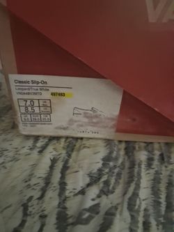 Cheetah print and the size is 8.5
