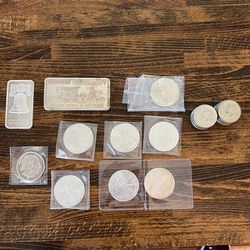 Silver 999 and 40% halves