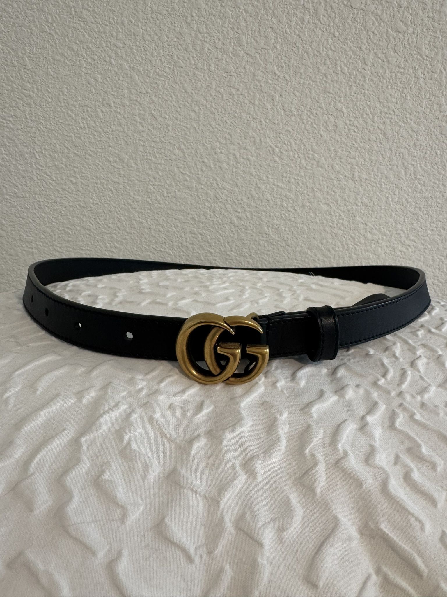 Authentic Gucci Marmont Black Leather Belt