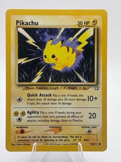 Pikachu Pokémon Card 70/111