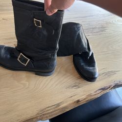 Jimmy Choo Double Buckle Boots Size 10 Womens