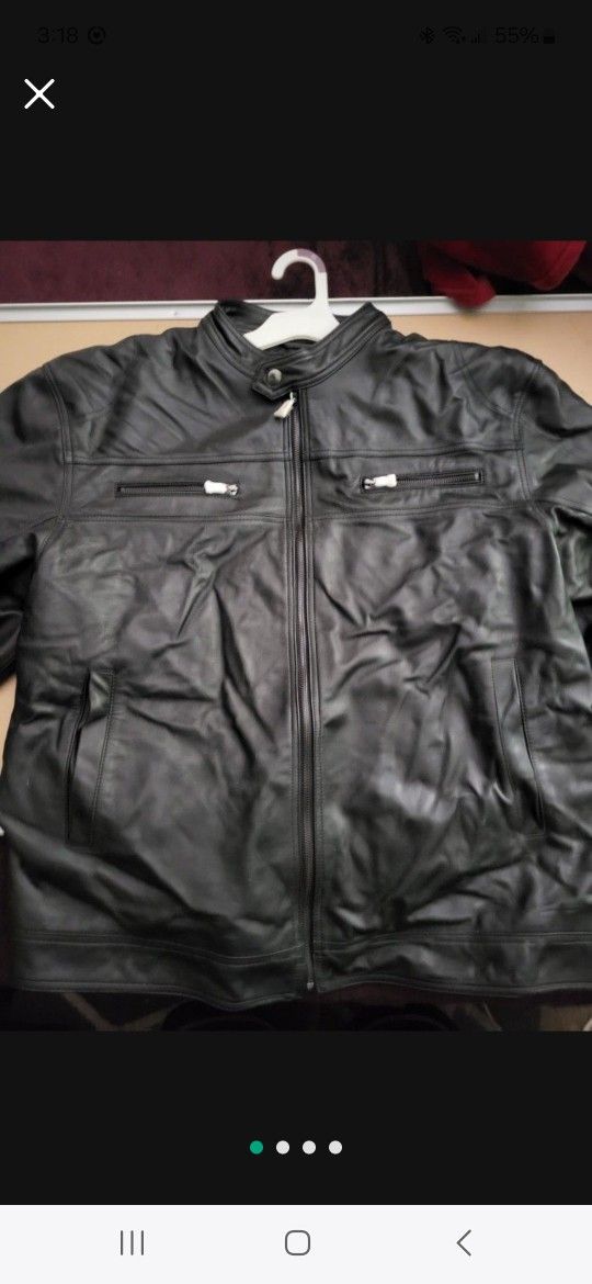 XL MENS leather Bike Jacket