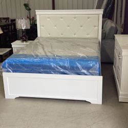 New Bedroom Set With Mattress Complete Deliver Free Queen Size