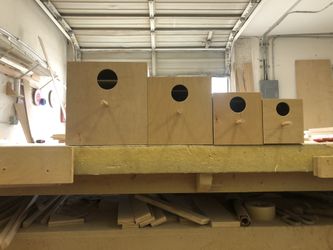 nests for birds of different sizes 5/5 6/6 8/8 10/10