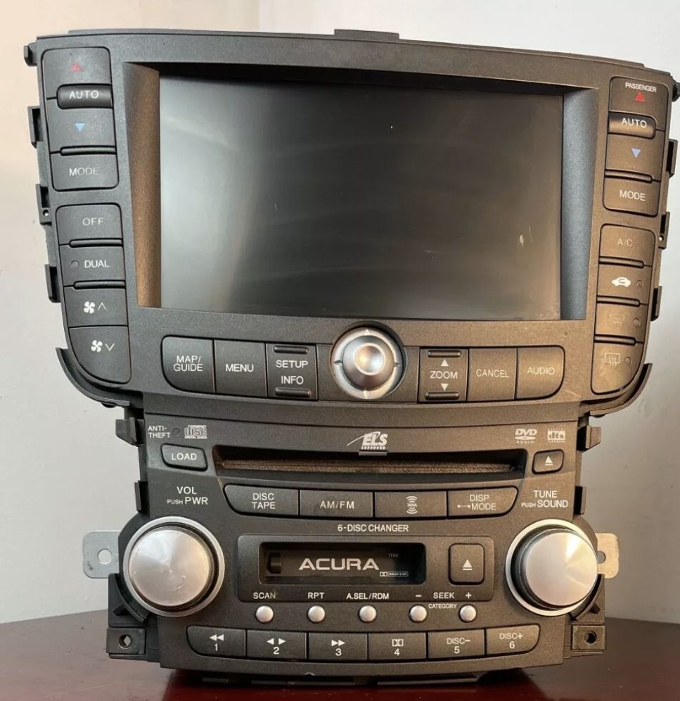 04_2008 ACURA TL CD NAVIGATION SCREEN MONITOR RADIO STEREO CLIMATE MP3 DVD
