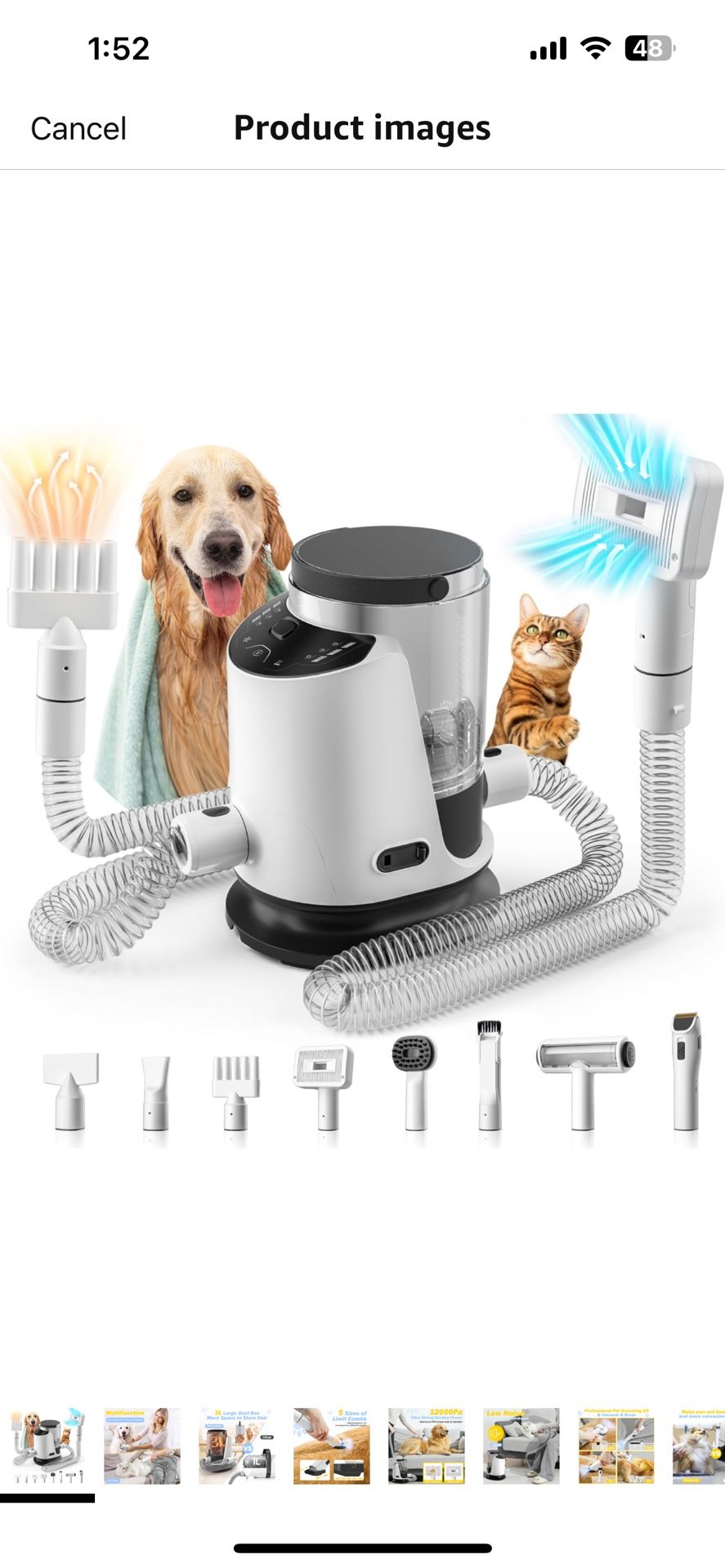 Dog Grooming Kit & Pet Hair Dryer & Dog Electric Clippers
