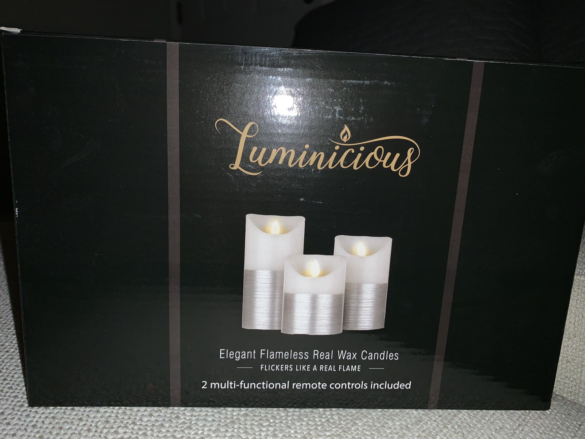Luminicious flameless candles with remote controls