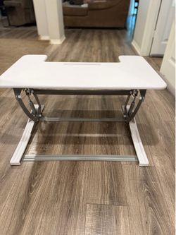 VIVO Adjustable Standing Desk Converter / Sit-Stand Workstation – White – Excellent Condition