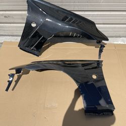 New 2009 - 2020 Nissan 370Z Z34 Carbon Creations RS-1 Front Fenders - 2 Piece - Part # 116388  Bumper Body Kit 