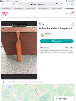 Antique Butter churn Scraper/Paddle