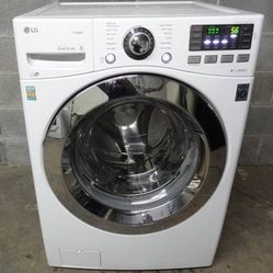 LG 27" Front Load Washer W/Steam & (Wi-Fi), (4.5 cu. ft.) - White - WM3670HWA
