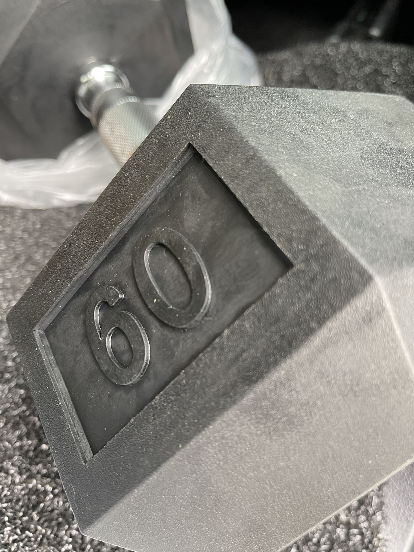 60lb Hex Dumbbell Set