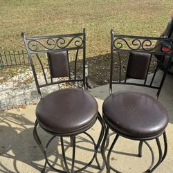 Two Bar Stools Purchased From Kirkland 