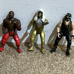 WWE Micro 2" Mini Wrestling Figures 2006 Golddust Mankind Johnson