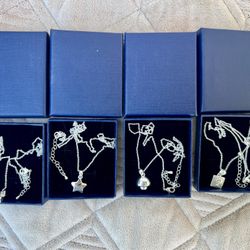 Mushroom/Princess/question mark/stars Necklace 925 Sterling Silver for Women/ Girls Birthday Gifts