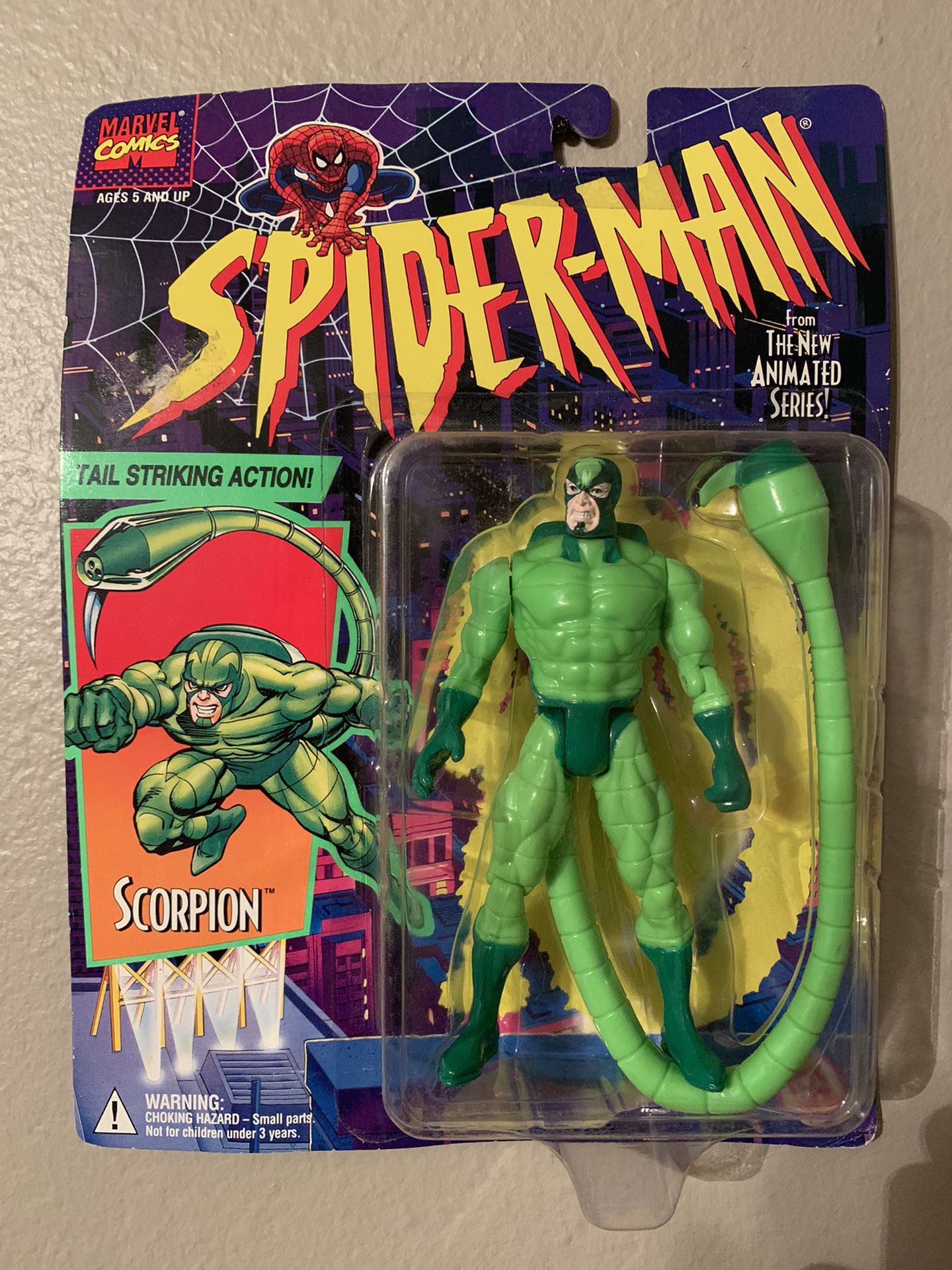 Marvel Spider-Man Animated Series (1995) Scorpion Toy Biz Figure NIP
