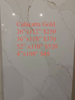 $250 26"X112" Quartz Countertop 