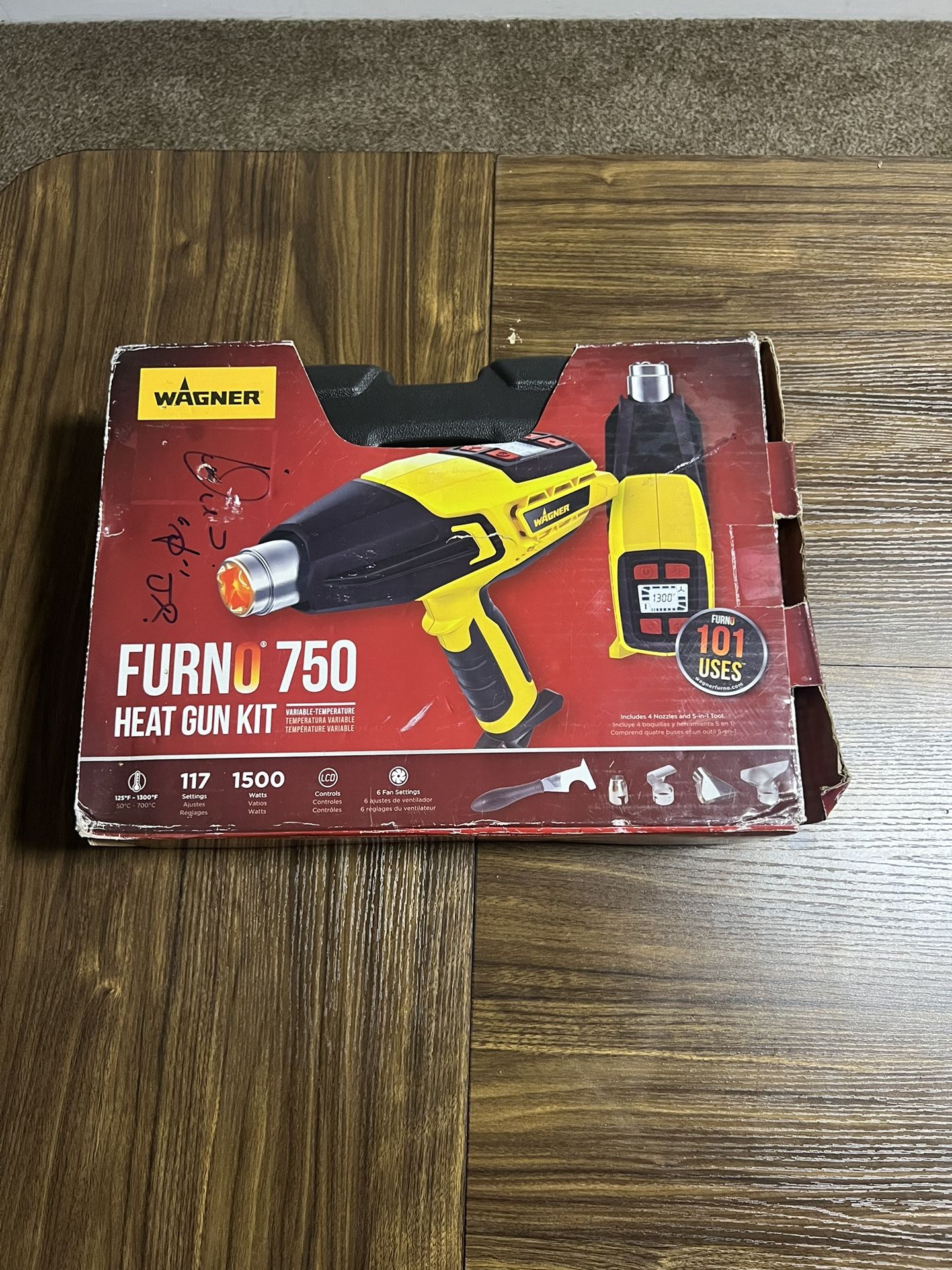 Wagner Furno 750 Heat Gun Kit Yellow And Black