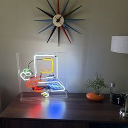Picasso Macintosh Neon Glass Sign Art 