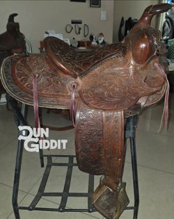 Authentic N. Porter 14" Vintage Western Saddle
