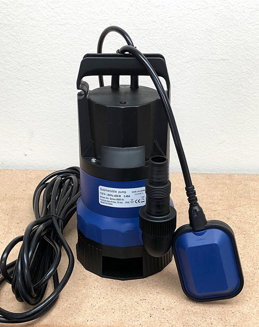 (NEW) $40 Submersible 1/2 HP 2112GPH 400W Water Pump Swimming Pool Dirty Flood Clean Pond