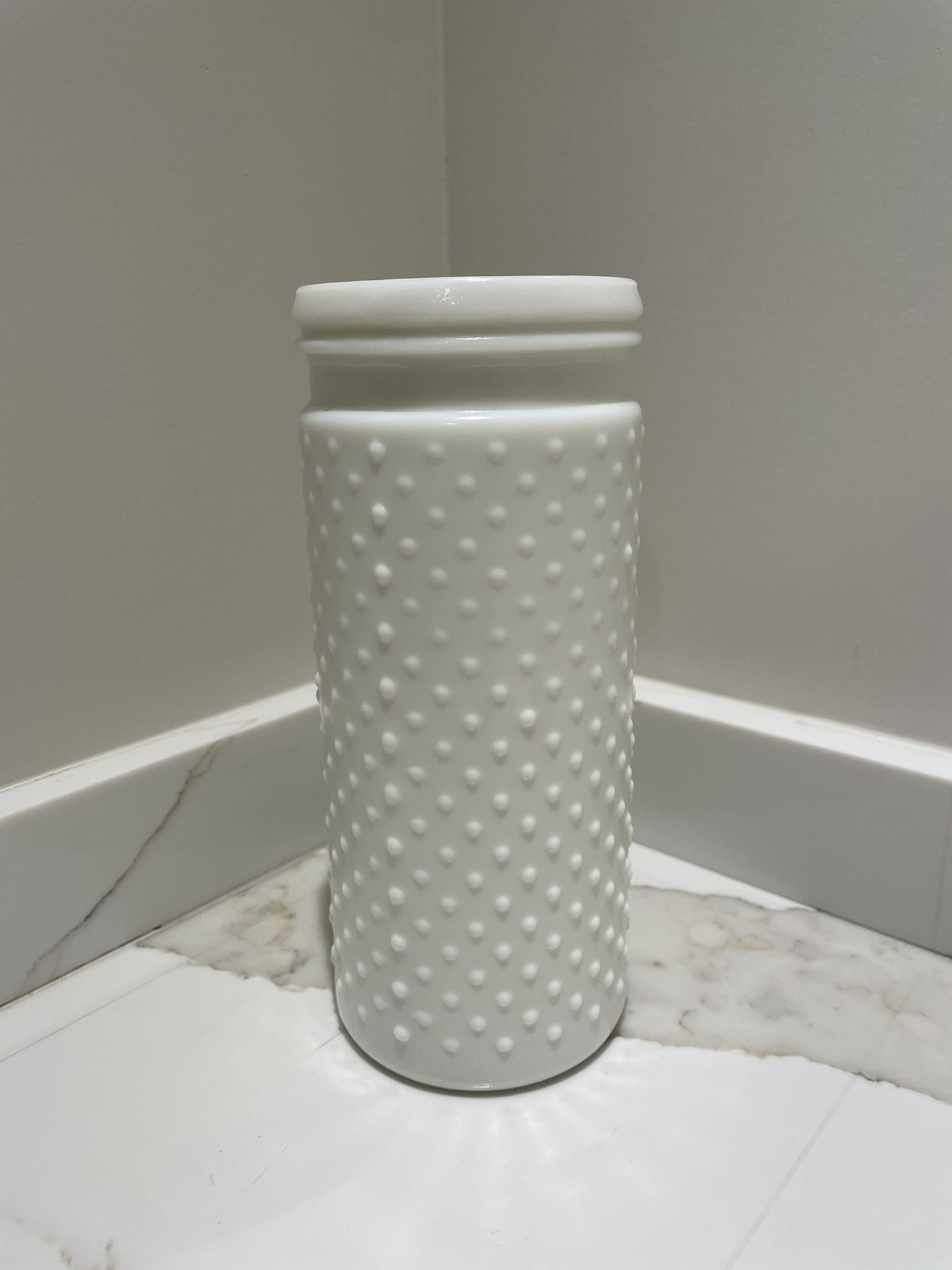 White Hob Nob Flower Vase