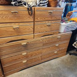 Dresser & Two Nightstands & Headboard