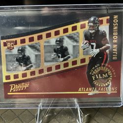 🔥Human highlight film Bijan Robinson rookie card prestige 2023🔥