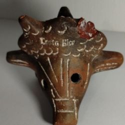 PRECULOMBIAN CLAY POTTERY ART - FIGURINE 5"×4" - M11