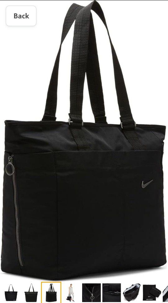 Nike Women's One Lux Tote Bag, Black/Black

