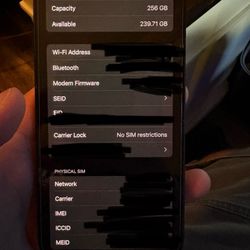 Black Iphone 13 (unlocked) Brand New Factory Restored. 256 GB