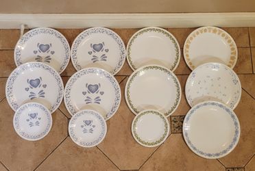 Corelle dinner plates and dessert plates