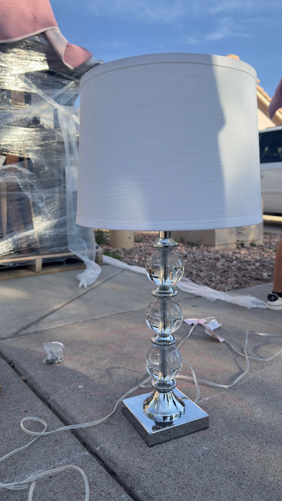Dashwood Oval Crystal Table Lamp Set, 2-pack