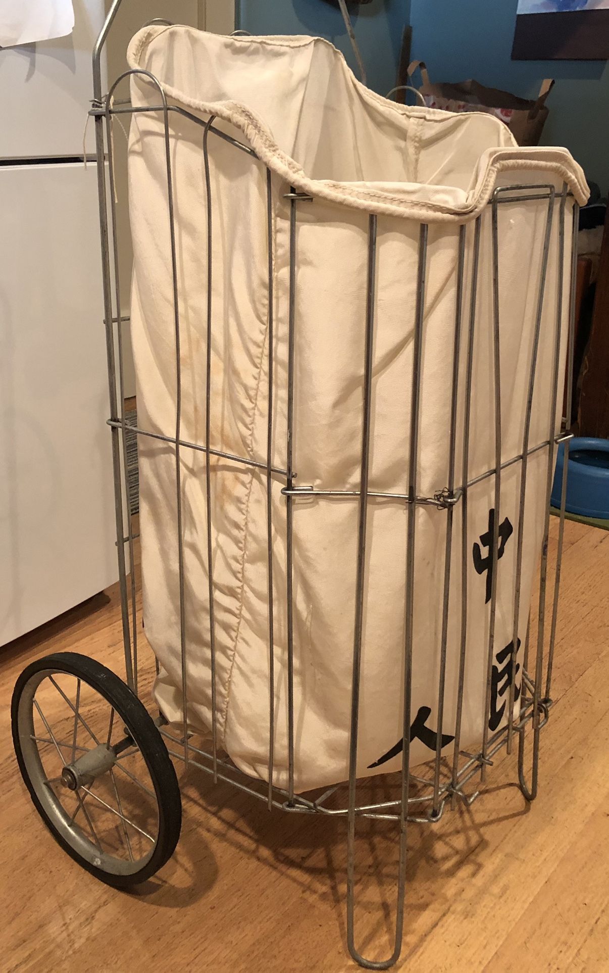 Vintage Grocery Cart With Postal Liner