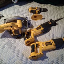 Lot Of Dewalt Tools