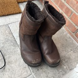 Ugg Leather Boots Size 10
