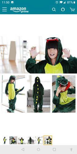 Dinosaur onesie costume